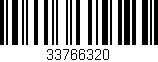Código de barras (EAN, GTIN, SKU, ISBN): '33766320'