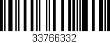 Código de barras (EAN, GTIN, SKU, ISBN): '33766332'