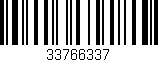 Código de barras (EAN, GTIN, SKU, ISBN): '33766337'