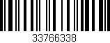 Código de barras (EAN, GTIN, SKU, ISBN): '33766338'