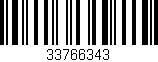 Código de barras (EAN, GTIN, SKU, ISBN): '33766343'
