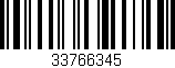 Código de barras (EAN, GTIN, SKU, ISBN): '33766345'