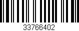 Código de barras (EAN, GTIN, SKU, ISBN): '33766402'