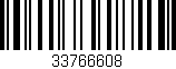 Código de barras (EAN, GTIN, SKU, ISBN): '33766608'
