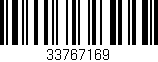 Código de barras (EAN, GTIN, SKU, ISBN): '33767169'