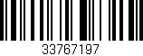 Código de barras (EAN, GTIN, SKU, ISBN): '33767197'