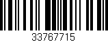 Código de barras (EAN, GTIN, SKU, ISBN): '33767715'