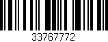 Código de barras (EAN, GTIN, SKU, ISBN): '33767772'