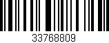 Código de barras (EAN, GTIN, SKU, ISBN): '33768809'