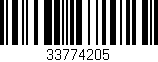 Código de barras (EAN, GTIN, SKU, ISBN): '33774205'