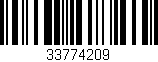 Código de barras (EAN, GTIN, SKU, ISBN): '33774209'