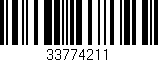 Código de barras (EAN, GTIN, SKU, ISBN): '33774211'