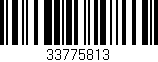 Código de barras (EAN, GTIN, SKU, ISBN): '33775813'