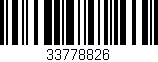 Código de barras (EAN, GTIN, SKU, ISBN): '33778826'