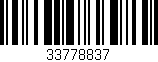 Código de barras (EAN, GTIN, SKU, ISBN): '33778837'