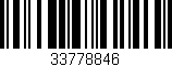 Código de barras (EAN, GTIN, SKU, ISBN): '33778846'