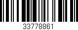 Código de barras (EAN, GTIN, SKU, ISBN): '33778861'