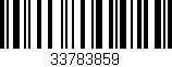 Código de barras (EAN, GTIN, SKU, ISBN): '33783859'