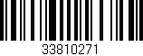 Código de barras (EAN, GTIN, SKU, ISBN): '33810271'
