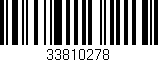 Código de barras (EAN, GTIN, SKU, ISBN): '33810278'