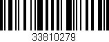 Código de barras (EAN, GTIN, SKU, ISBN): '33810279'
