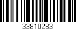 Código de barras (EAN, GTIN, SKU, ISBN): '33810283'