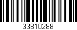 Código de barras (EAN, GTIN, SKU, ISBN): '33810288'
