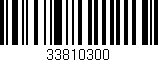 Código de barras (EAN, GTIN, SKU, ISBN): '33810300'