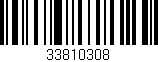 Código de barras (EAN, GTIN, SKU, ISBN): '33810308'