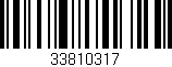 Código de barras (EAN, GTIN, SKU, ISBN): '33810317'