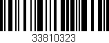 Código de barras (EAN, GTIN, SKU, ISBN): '33810323'