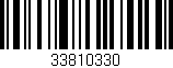 Código de barras (EAN, GTIN, SKU, ISBN): '33810330'