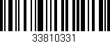 Código de barras (EAN, GTIN, SKU, ISBN): '33810331'