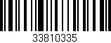 Código de barras (EAN, GTIN, SKU, ISBN): '33810335'