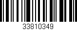 Código de barras (EAN, GTIN, SKU, ISBN): '33810349'