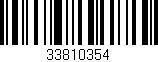 Código de barras (EAN, GTIN, SKU, ISBN): '33810354'