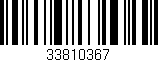 Código de barras (EAN, GTIN, SKU, ISBN): '33810367'