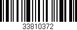 Código de barras (EAN, GTIN, SKU, ISBN): '33810372'