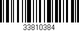 Código de barras (EAN, GTIN, SKU, ISBN): '33810384'