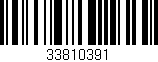 Código de barras (EAN, GTIN, SKU, ISBN): '33810391'