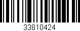 Código de barras (EAN, GTIN, SKU, ISBN): '33810424'
