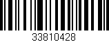 Código de barras (EAN, GTIN, SKU, ISBN): '33810428'