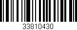 Código de barras (EAN, GTIN, SKU, ISBN): '33810430'