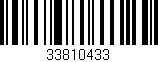 Código de barras (EAN, GTIN, SKU, ISBN): '33810433'