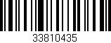 Código de barras (EAN, GTIN, SKU, ISBN): '33810435'