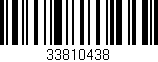 Código de barras (EAN, GTIN, SKU, ISBN): '33810438'