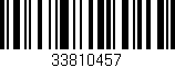 Código de barras (EAN, GTIN, SKU, ISBN): '33810457'