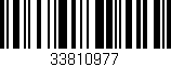 Código de barras (EAN, GTIN, SKU, ISBN): '33810977'