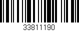 Código de barras (EAN, GTIN, SKU, ISBN): '33811190'