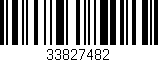 Código de barras (EAN, GTIN, SKU, ISBN): '33827482'
